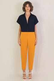 Circle Blouse Cap/Sl Navy