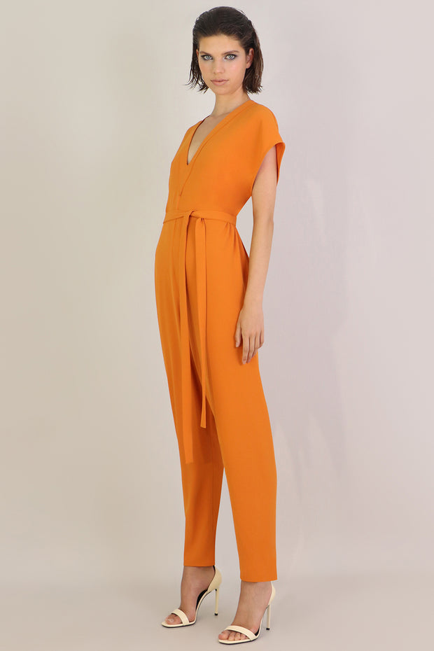 Fluid Easy V Jumpsuit Orange
