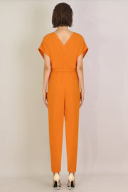 Fluid Easy V Jumpsuit Orange