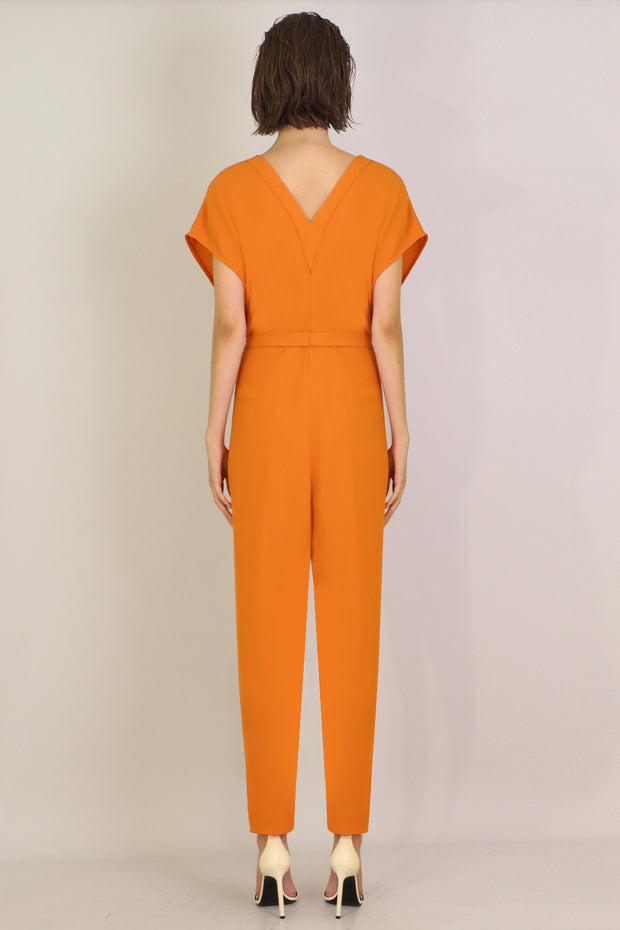 Fluid Easy V Jumpsuit Orange