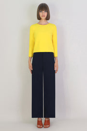 Tissue Crop Top 3/4sl Sunflower