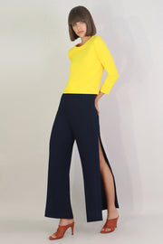 Tissue Crop Top 3/4sl Sunflower