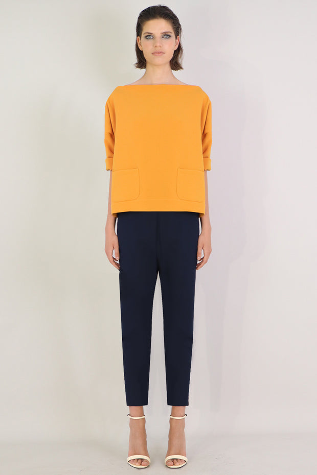 Tissue Swing Top With Pockets 3/4sl Earth