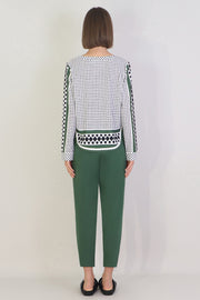 Tissue Narrow Crop Pant Khaki
