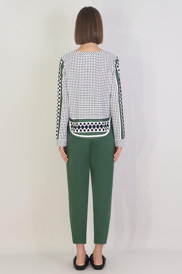 Tissue Narrow Crop Pant Khaki