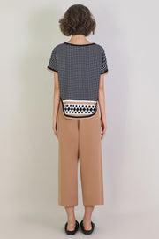 Tissue Wide Leg Culotte Nutmeg