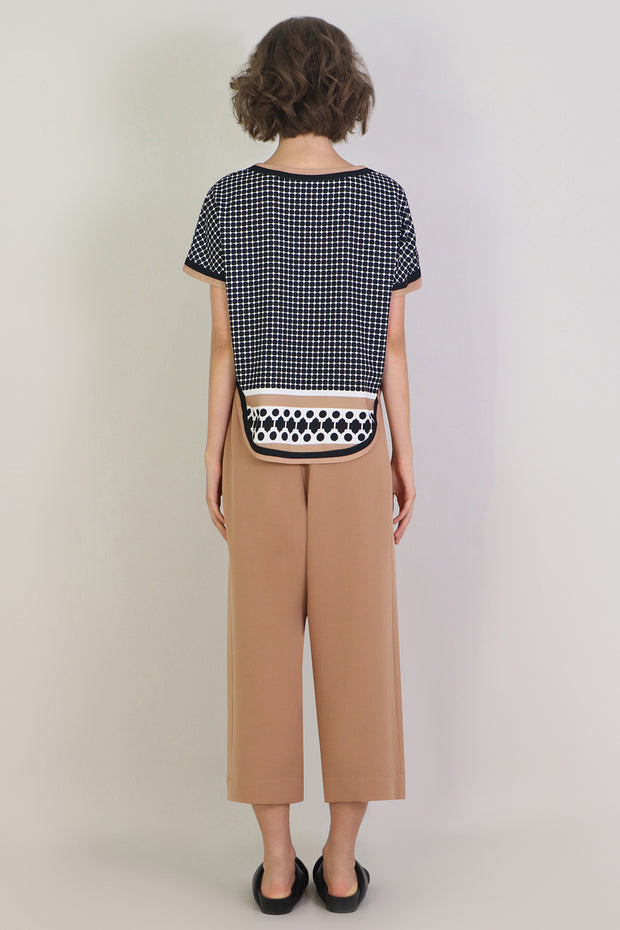 Tissue Wide Leg Culotte Nutmeg