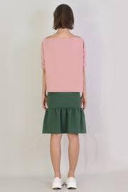 Tissue Swing Top With Pockets 3/4sl Pink