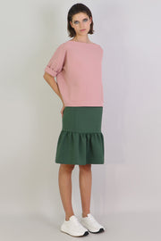 Tissue Swing Top With Pockets 3/4sl Pink