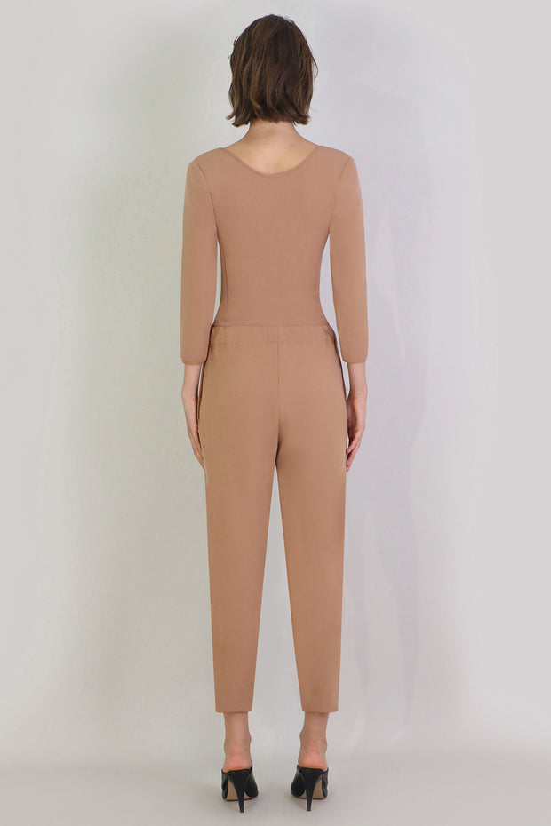 Tissue Narrow Crop Pant Nutmeg