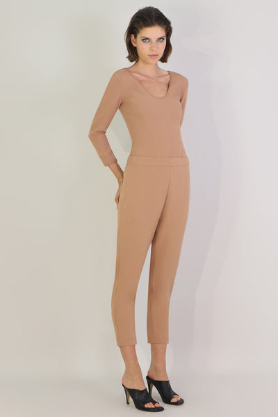 Tissue Narrow Crop Pant Nutmeg