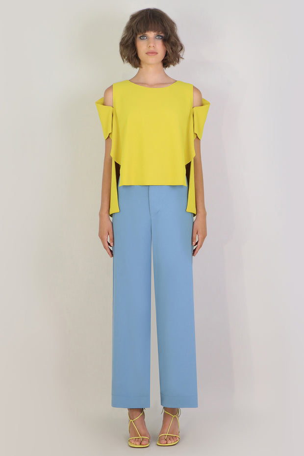 Fluid Split Wide Leg Pant Lake