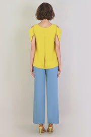 Fluid Split Wide Leg Pant Lake