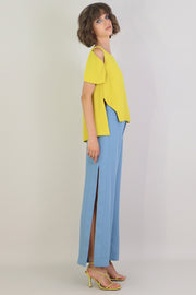 Fluid Split Wide Leg Pant Lake
