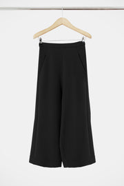 Tissue Wide Leg Culotte Black