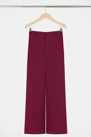 Fluid Split Wide Leg Pant Raspberry