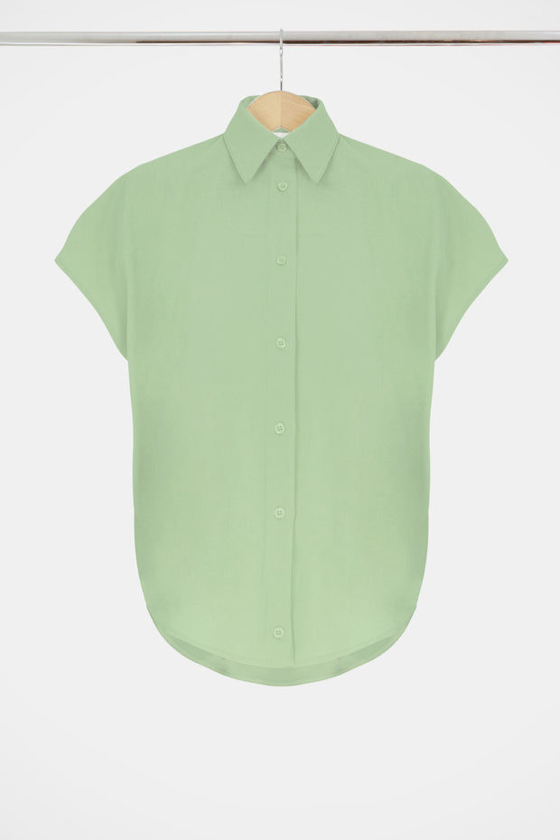 Circle Blouse Cap/Sl Sage