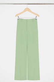 Fluid Split Wide Leg Pant Sage